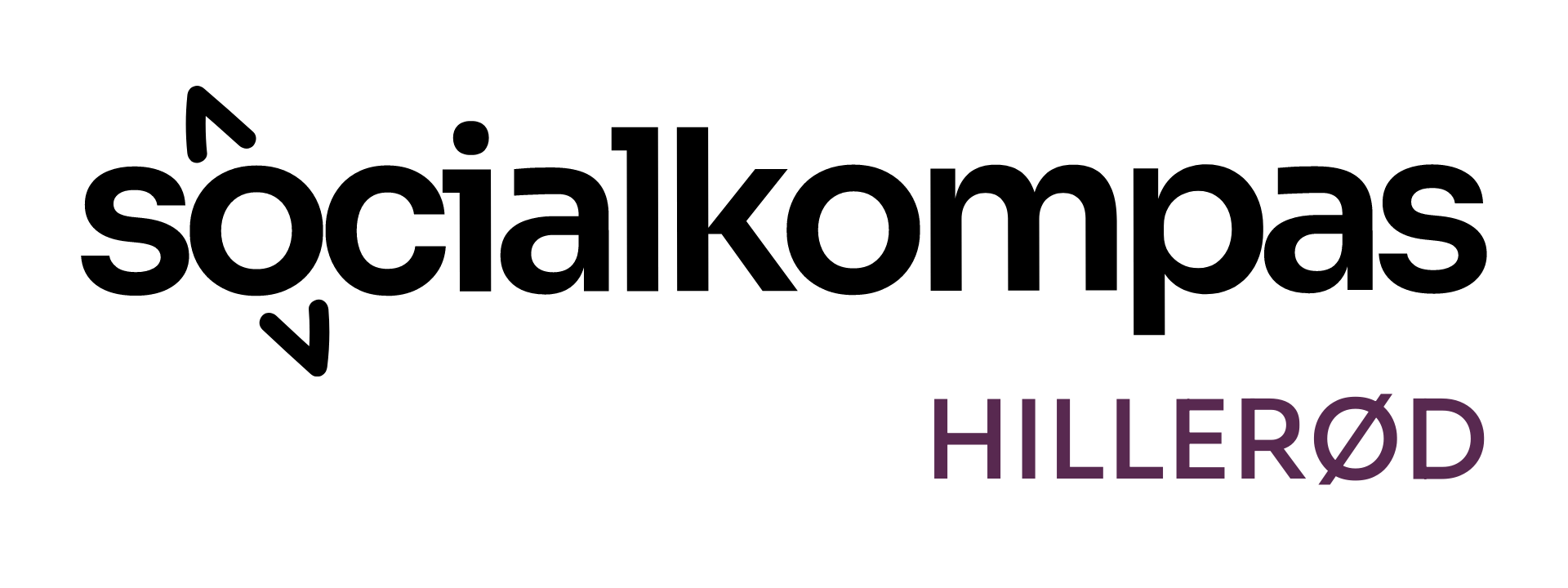 Socialkompas Hillerod logo sort